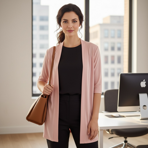 Azules Long Sleeve Lightweight Straight Cardigan