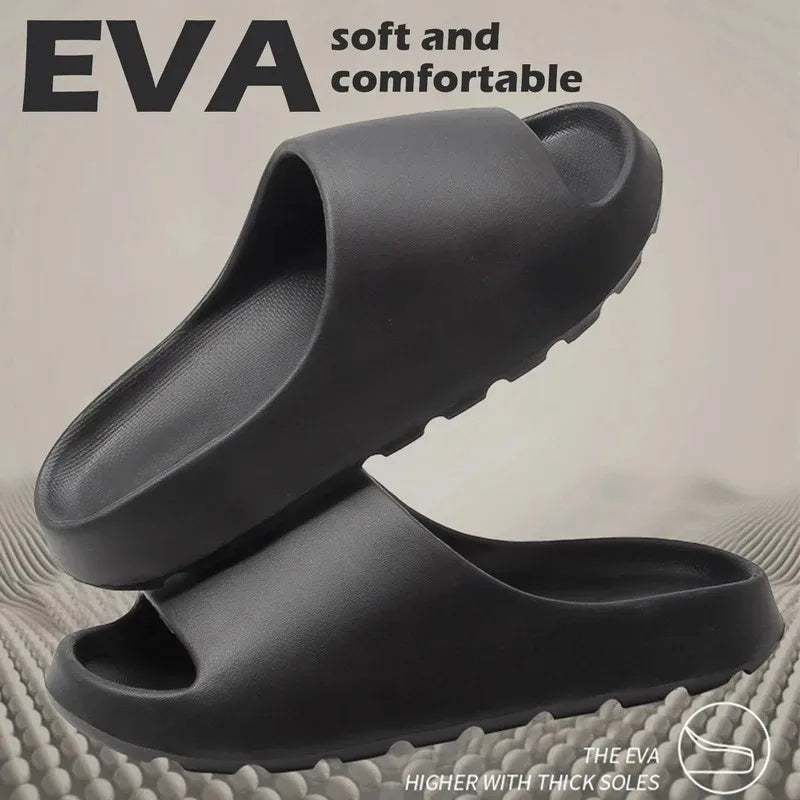 Thick-Soled Sandals Summer Fashion Soft Bottom Beach Women's Sandals  EVA Slides