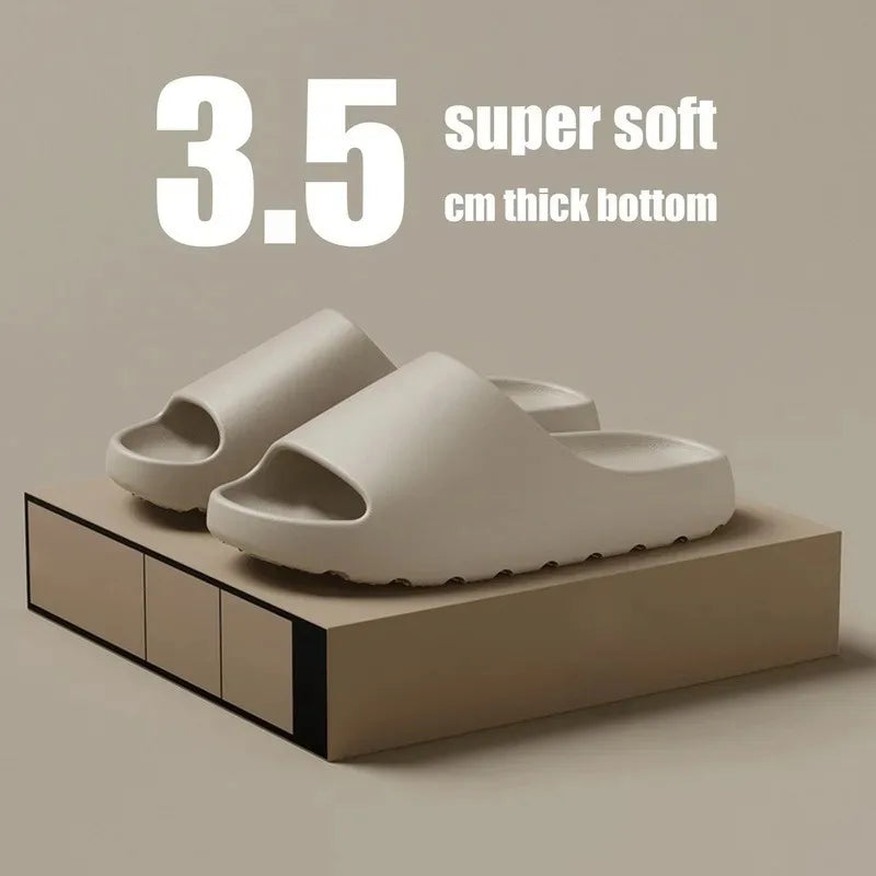 Thick-Soled Sandals Summer Fashion Soft Bottom Beach Women's Sandals  EVA Slides
