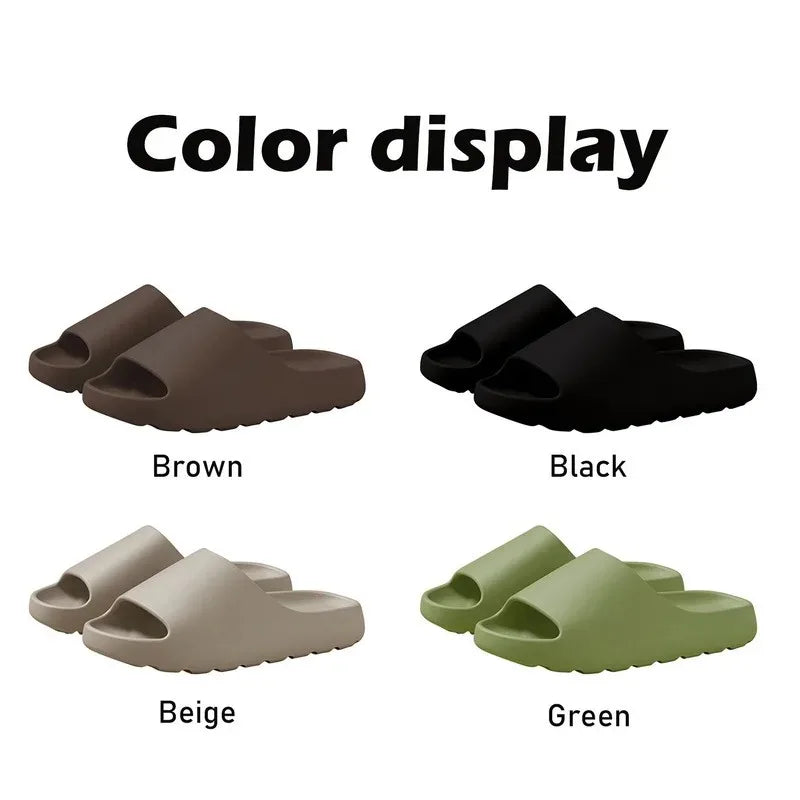 Thick-Soled Sandals Summer Fashion Soft Bottom Beach Women's Sandals  EVA Slides